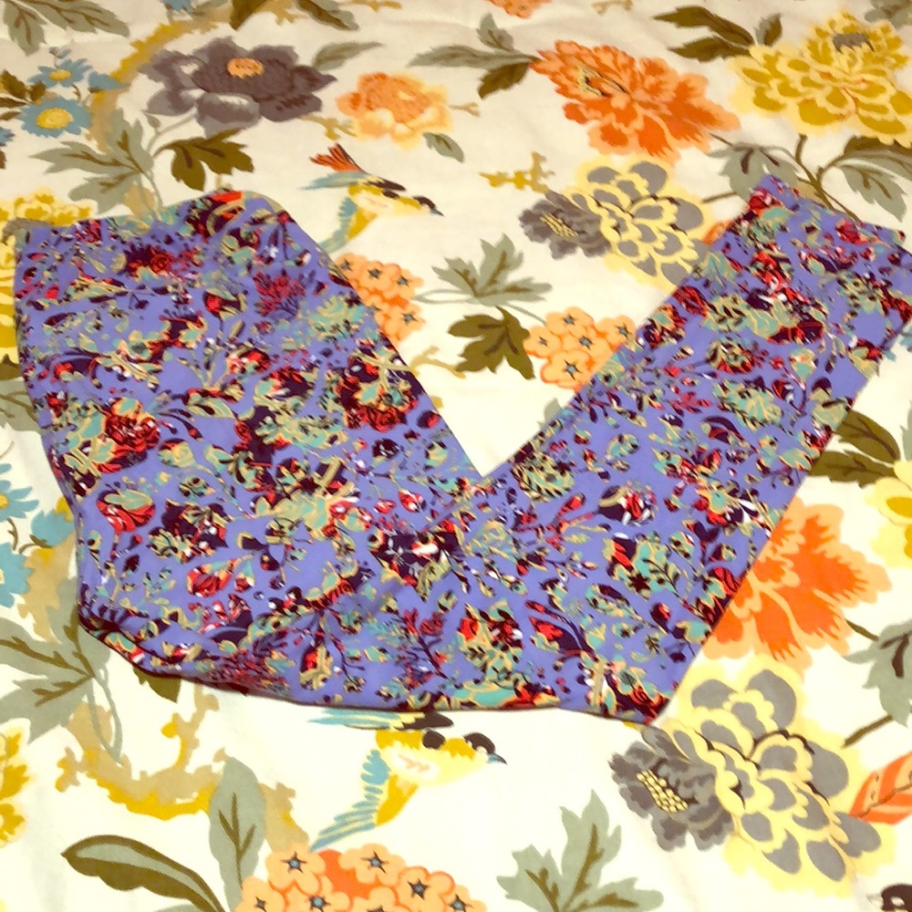 Lavender and Mint Floral TC leggings